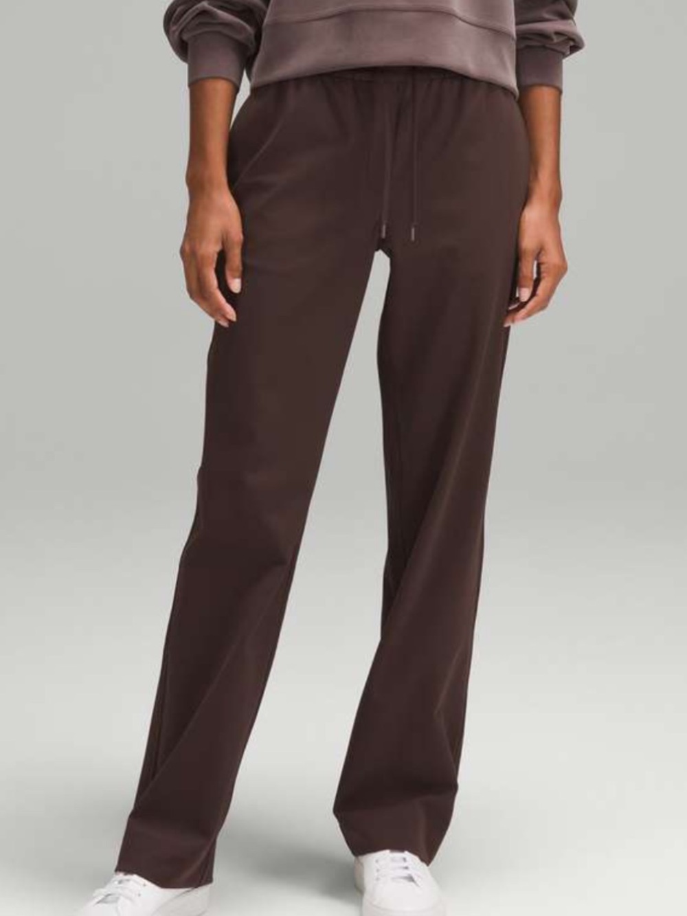 EUC Lululemon Luxtreme Mid Rise Straight Leg Trouser - Espresso